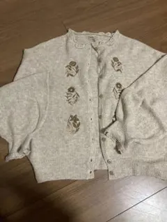 サマンサモスモス マカベアリス　刺繍カーディガン