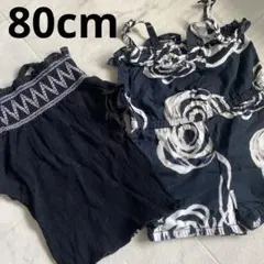 半袖トップス オールインワン 韓国子供服 80