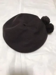 お値下げ！ブラウン ベレー帽 pom ponette 56センチのサムネイル