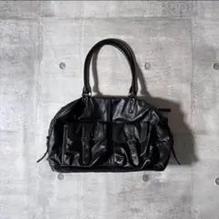 00s archive fake leather boston bag y2k - メルカリ