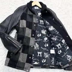 TAKEO KIKUCHI Lサイズ 牛革 グレーチェック スタジャン 2026年最新】Takeo kikuchi スタジャンの人気アイテム - メルカリ