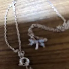 恋愛運アップリボンゴールド モチーフ ネックレス