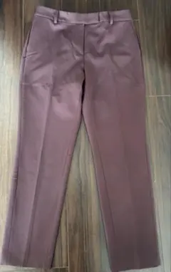 美品　PLST プラステ　コットンブレンドスティックパンツ　L ブラウン