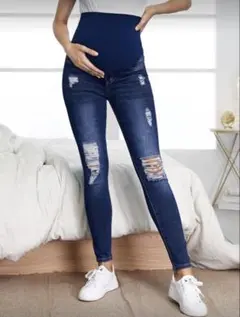 SHEIN ダメージデニム マタニティー S