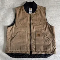 N*I様 90-00's Carhartt ダックベスト V17 OLV 腰ゴム - メルカリ