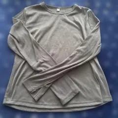 本日限定値下げ☆GU グレー 長袖Tシャツ XL