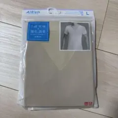 UNIQLO AIRism デオドラントメッシュVネックT Lサイズ