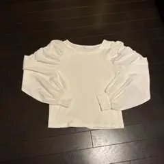 INGNI リブカットソー パフスリーブ ホワイト Mのサムネイル