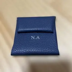 レザーコインケース ネイビー N.A刻印