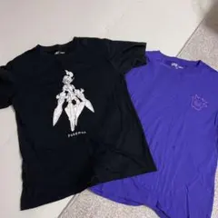 UNIQLO ポケモン Tシャツ 2枚セット (黒・紫)