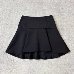 ボディドレッシング　フィッシュテール　ミニスカート　フレア　36 黒　背面ジップのサムネイル