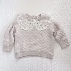 cottoli レース襟キルティングトップス