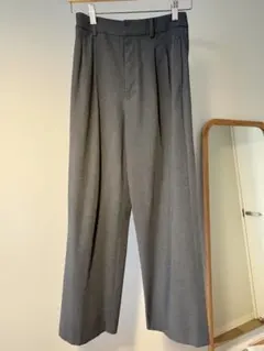 ユニクロ　グレー ワイドパンツ Sサイズ