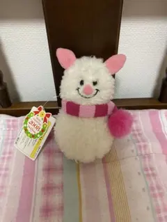 雪だるまデザイン ピグレット ぬいぐるみ 人形 ディズニー