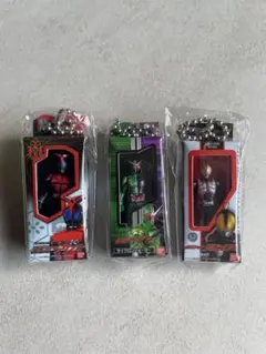 仮面ライダー ソフビパッケージチャーム　カブト ダブル ファイズ W 555