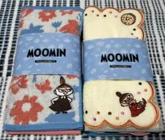 ムーミン タオルハンカチ5枚セット 2種類