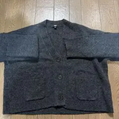 UNIQLO ダークグレー カーディガン M