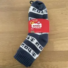 ホカロン　靴下　レディース　23〜25㎝　灰ロゴ　　裏ボア　⑤