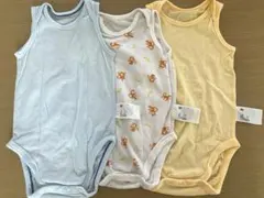 ユニクロ　ベビー　肌着 コットンメッシュボディスーツ　3枚セット