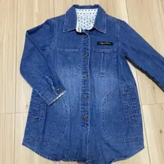 Angel Dear☆デニムシャツピースチュニック 120