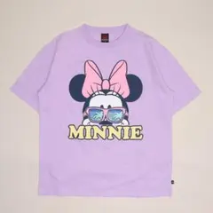 ミニーキャラクター Tシャツ ラベンダー