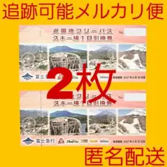 富士急ハイランド フリーパス 引換券 2枚のサムネイル