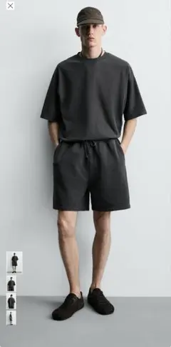 ウォッシュドベーシックTシャツ　ZARA ザラ　セットアップのサムネイル
