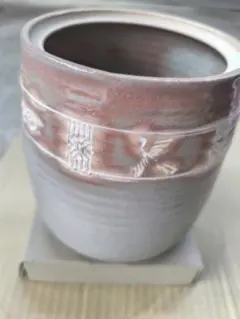 未使用 茶道具 小山岑一造 花ノ木窯 芋頭 備前焼 水指 水差し 陶印 栞 共箱 未使用 茶道具 小山岑一造 花ノ木窯 芋頭 備前焼 水指 水差し 陶印 栞