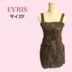 EVRIS ヒョウ柄 ミニワンピ レオパード y2k 平成ギャル F