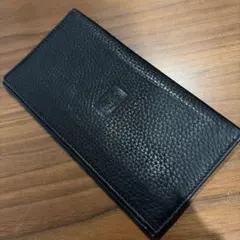 BURBERRYS VINTAGE LEATHER LONG WALLET 黒