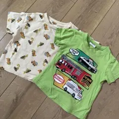 トミカ 車 Tシャツ 80サイズ 2枚セット