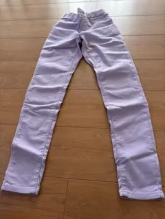 薄紫 スリムフィット 長ズボン