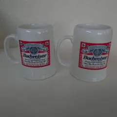 【週末セール】Budweiser マグカップ 陶器製　2個