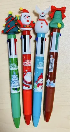 クリスマスキャラクターボールペンセットD