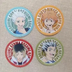 4枚マツキヨココカラ ハイキューステッカー　孤爪研磨　星海　木兎光太郎　日向翔陽