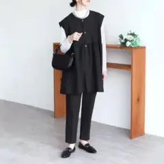 トップス レディース ベスト ゆったり ダウンベスト スーツ ジレ ロング