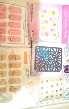 ネイルシールまとめ売り10点以上☆新品あり！100均などセルフネイル