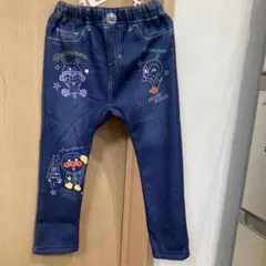 アンパンマン　裏起毛　ズボン　ブルー