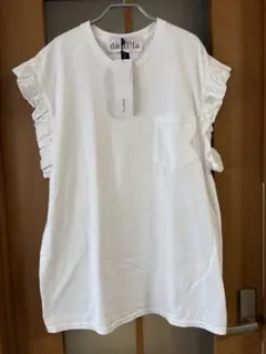 dahl'ia ダリア フロントフリル ショートスリーブ Tシャツ - メルカリ