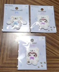 サンリオ シナモロール シール クロミ ×2 アップリケワッペン パイルワッペン