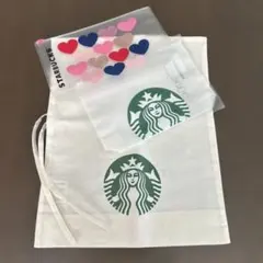 STARBUCKS ギフト袋 ペーパーフィルタージップバッグ　ハートデザイン付き