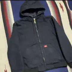 90s 古着 ディッキーズ アクティブジャケット パーカー ロゴタグ ダック地