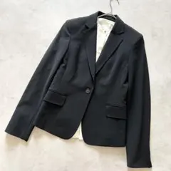 極美品23区 大きいサイズテーラドジャケット40ブラック黒