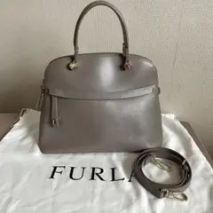 FURLA ハンドバッグ　パイパー　グレージュ