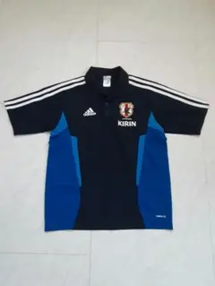 【中古美品】adidas サッカー日本代表 ポロシャツM ネイビー adidas アディダス サッカー日本代表 ポロシャツ チームウェア