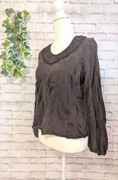 【HIROKO BIS】HIROKO KOSHINO　レディース　カットソー　茶のサムネイル