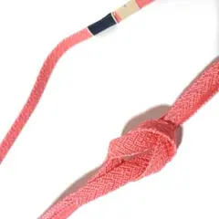 手組み紐　手組紐　ピンク　帯締め　帯紐　帯〆　絹　正絹　シルク