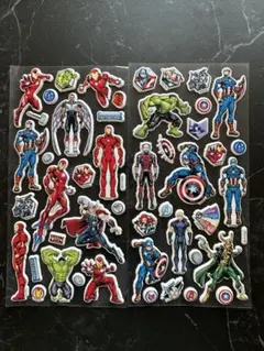 マーベルキャラクターシールセット 正規品