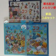 【新品】DisneyResort　30周年記念 クリアファイル セット