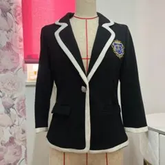 リズリサ　リズリサドール　黒白コントラストブレザー上着　学生